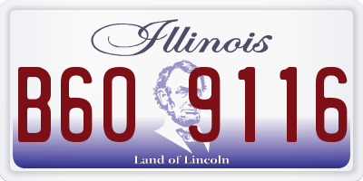 IL license plate B609116