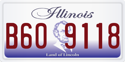 IL license plate B609118