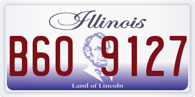 IL license plate B609127
