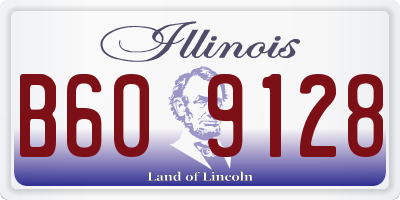 IL license plate B609128