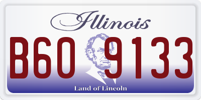 IL license plate B609133