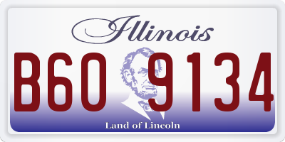 IL license plate B609134