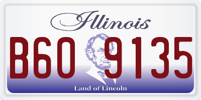 IL license plate B609135