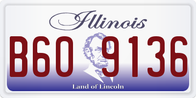 IL license plate B609136