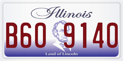 IL license plate B609140