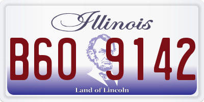 IL license plate B609142