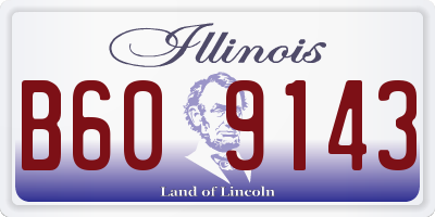 IL license plate B609143