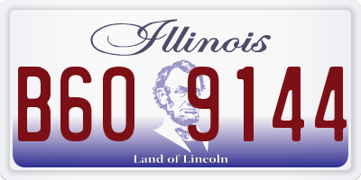 IL license plate B609144