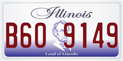 IL license plate B609149