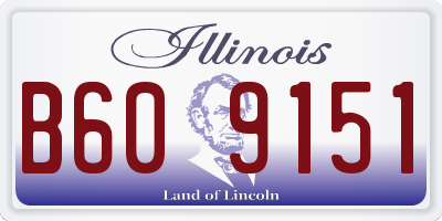 IL license plate B609151