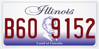 IL license plate B609152