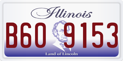 IL license plate B609153