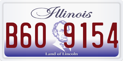 IL license plate B609154