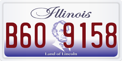 IL license plate B609158