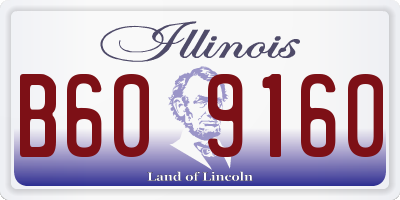 IL license plate B609160