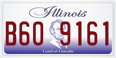 IL license plate B609161