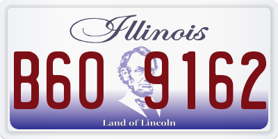 IL license plate B609162