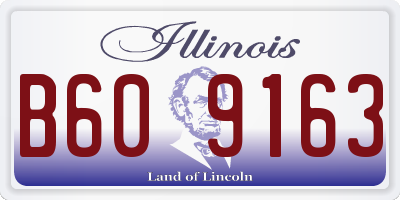 IL license plate B609163