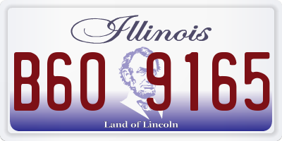 IL license plate B609165