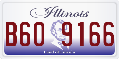 IL license plate B609166