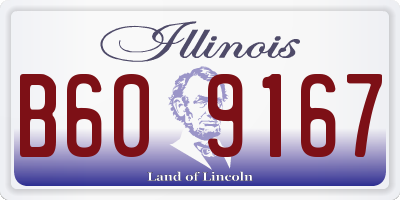 IL license plate B609167
