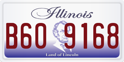 IL license plate B609168