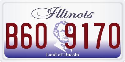 IL license plate B609170