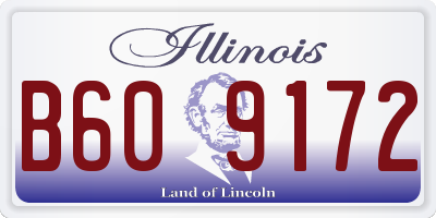 IL license plate B609172