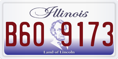 IL license plate B609173