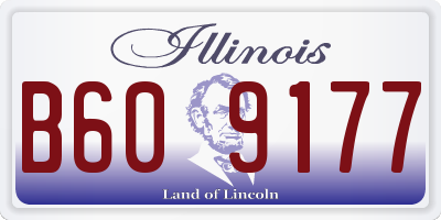 IL license plate B609177
