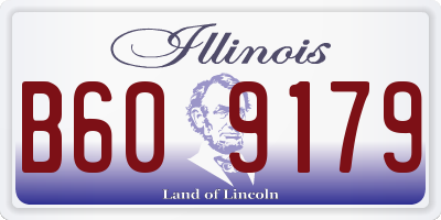 IL license plate B609179