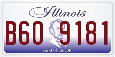 IL license plate B609181