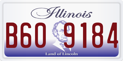 IL license plate B609184
