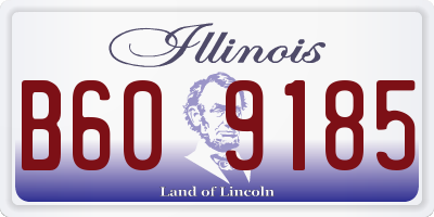 IL license plate B609185