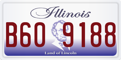 IL license plate B609188