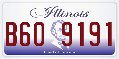 IL license plate B609191