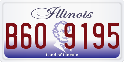 IL license plate B609195