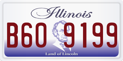 IL license plate B609199