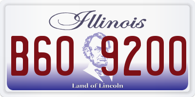 IL license plate B609200