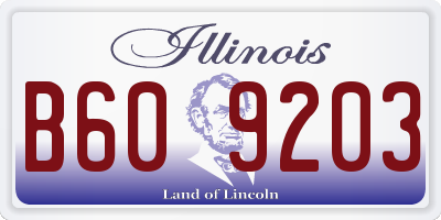 IL license plate B609203