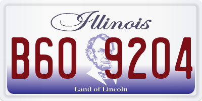 IL license plate B609204