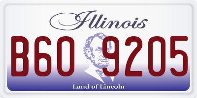 IL license plate B609205