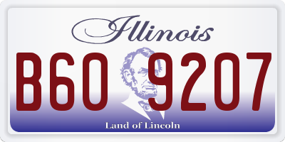 IL license plate B609207