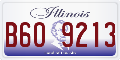 IL license plate B609213