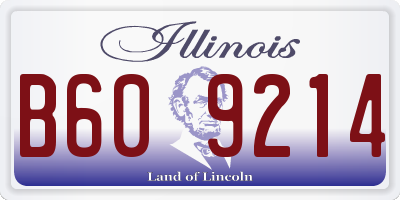 IL license plate B609214
