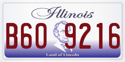IL license plate B609216