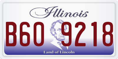 IL license plate B609218