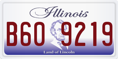 IL license plate B609219