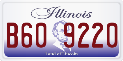 IL license plate B609220