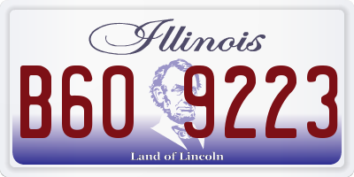 IL license plate B609223